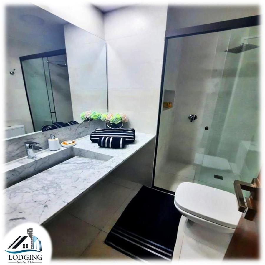 Apto Moderno Con Piscina De Borde Infinito ซานตาครูซเดอลาเซียร์รา ภายนอก รูปภาพ
