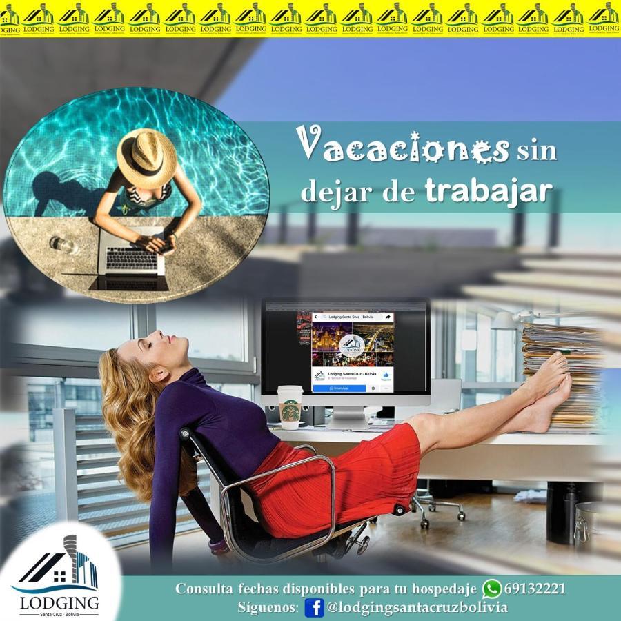 Apto Moderno Con Piscina De Borde Infinito ซานตาครูซเดอลาเซียร์รา ภายนอก รูปภาพ